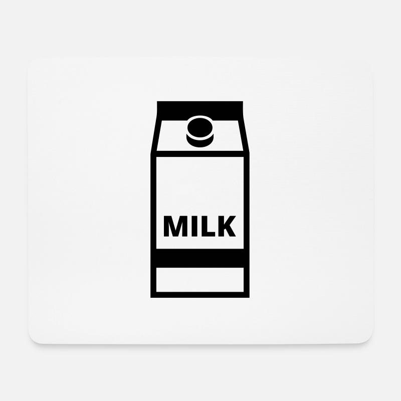 Milch - Mousepad (Querformat) - Weiß