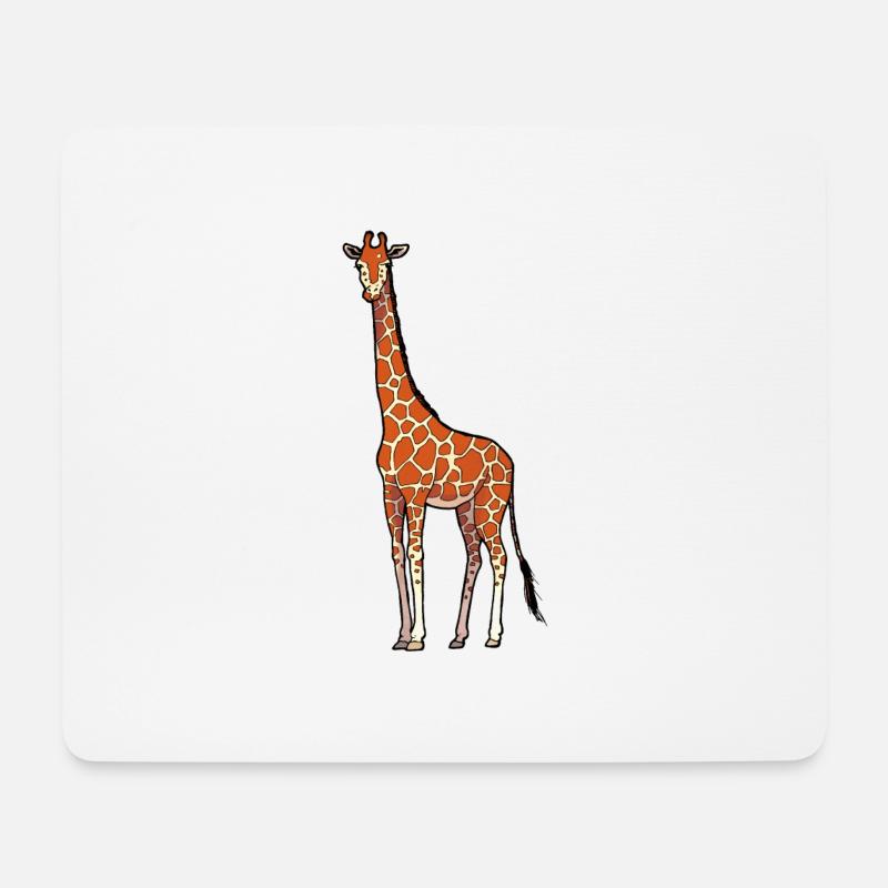 Girafe / Giraffe 02 - Tapis de souris (format paysage) - blanc