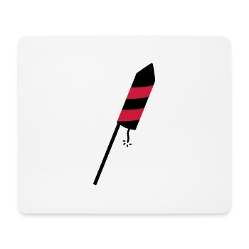 Rakete - Mousepad (Querformat) - Weiß - Vorne