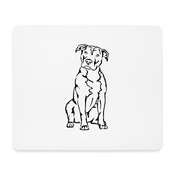 American Staffordshire Terrier - Mouse Pad (horizontal) - white - Front