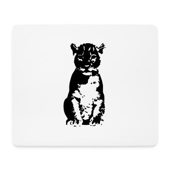 lion - Tapis de souris (format paysage) - blanc - Devant