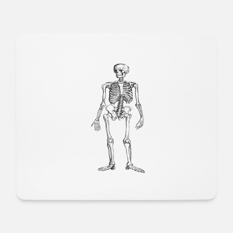 Skeletal vintage - Mouse Pad (horizontal) - white