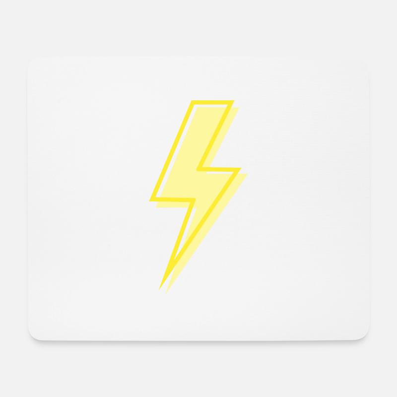 Lightning - Mouse Pad (horizontal) - white