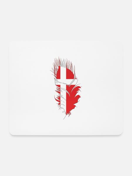 Dänemark - Mousepad (Querformat) - Weiß