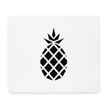 Ananas noir - Tapis de souris (format paysage) - blanc - Devant