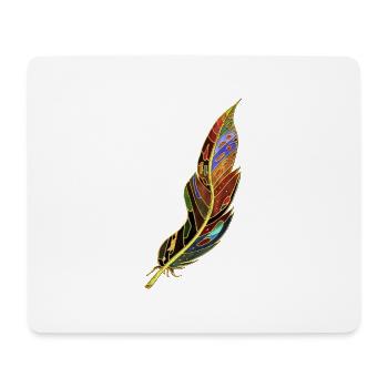 Feather - Mouse Pad (horizontal) - white - Front