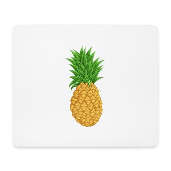 Ananas - Tapis de souris (format paysage) - blanc - Devant