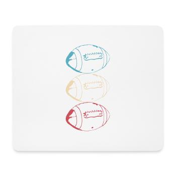 American Football American Vector Pride - Tapis de souris (format paysage) - blanc - Devant