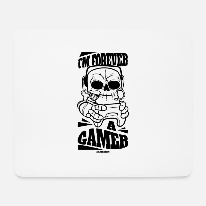 Gaming - Mousepad (Querformat) - Weiß