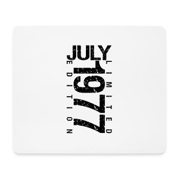 Birthday July 1977 July born in July 1977 - Mouse Pad (horizontal) - white - Front