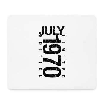 Geburtstag Juli 1970 Juli geboren im Juli 1970 - Mousepad (Querformat) - Weiß - Vorne