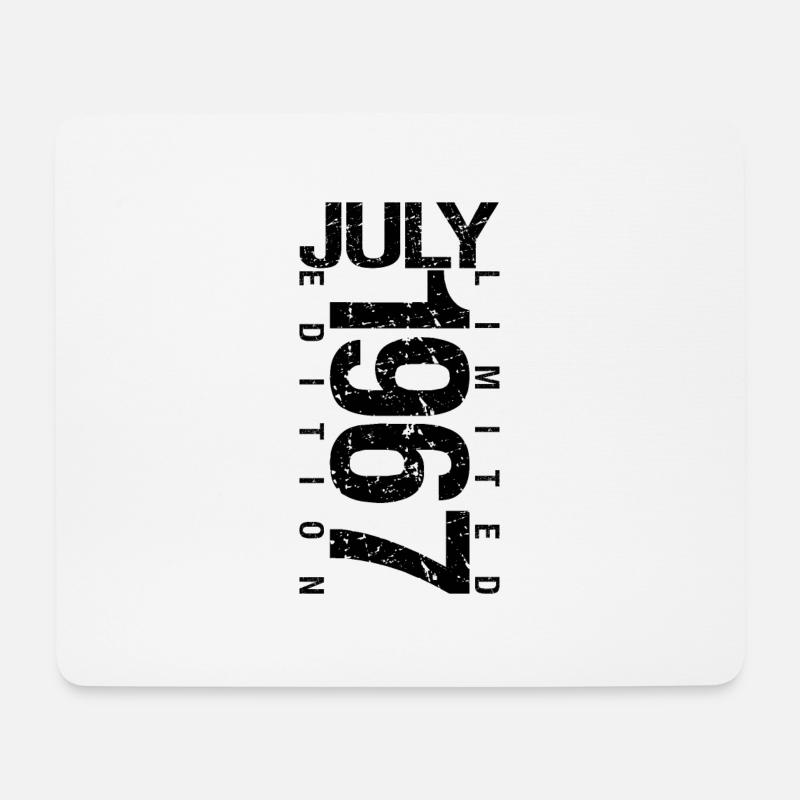 Geburtstag Juli 1967 Juli geboren im Juli 1967 - Mousepad (Querformat) - Weiß