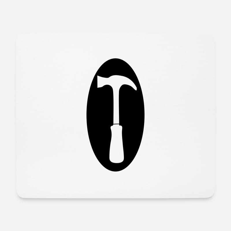 hammer - Mousepad (Querformat) - Weiß