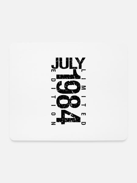 Geburtstag Juli 1984 Juli geboren im Juli 1984 - Mousepad (Querformat) - Weiß