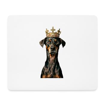 Doberman - Tapis de souris (format paysage) - blanc - Devant