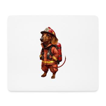 Dackel - Mousepad (Querformat) - Weiß - Vorne