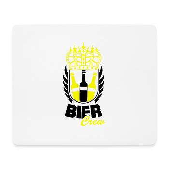Équipage de la bière - Tapis de souris (format paysage) - blanc - Devant