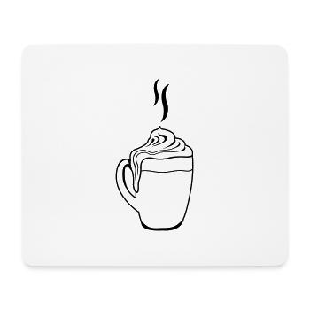 Hot Chocolate 01 - Mouse Pad (horizontal) - white - Front