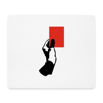 Rote Karte! - Mouse Pad (horizontal) - white - Front