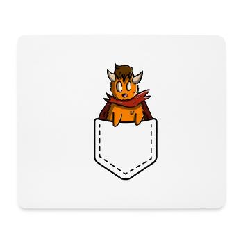 Rugor made of breast pocket (Transp.) - Mouse Pad (horizontal) - white - Front