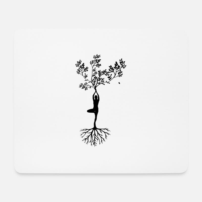 Jogabaum - Mousepad (Querformat) - Weiß