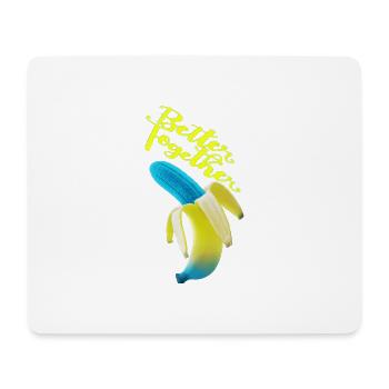 Banane - Mousepad (Querformat) - Weiß - Vorne