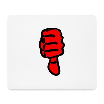 Red Black Abstract Graphic Thumb - Mouse Pad (horizontal) - white - Front