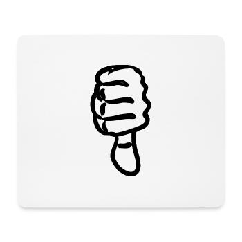 Abstract Hands Silhouette - Mouse Pad (horizontal) - white - Front