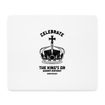 Retro style design, black tone - Mousepad (Querformat) - Weiß - Vorne