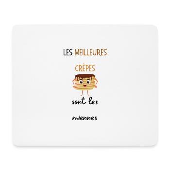 Les meilleures crêpes sont les miennes - Tapis de souris (format paysage) - blanc - Devant