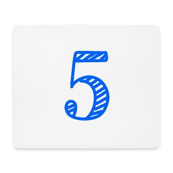 5 JAHRE. 5-jähriges JUBILÄUM. GEBURTSTAG 5 JAHRE. 5 - Mousepad (Querformat) - Weiß - Vorne