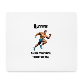 Running tones body and soul - Mouse Pad (horizontal) - white - Front