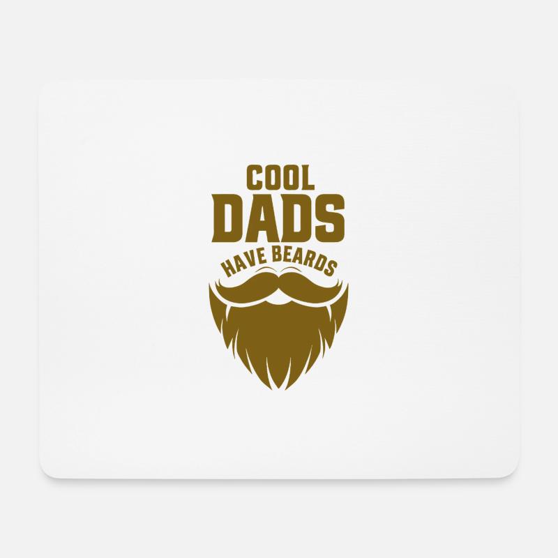 Cool Dads Have Beards - Mouse Pad (horizontal) - white