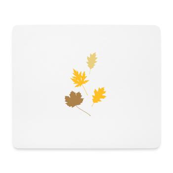Herbstlaub - Mousepad (Querformat) - Weiß - Vorne