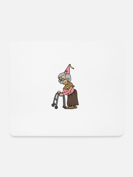 50th birthday "sarah" old woman - Mouse Pad (horizontal) - white