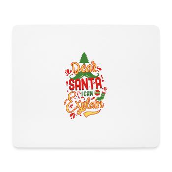 Dear Santa - Mouse Pad (horizontal) - white - Front
