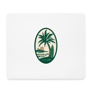 Surfer Logo - Mouse Pad (horizontal) - white - Front