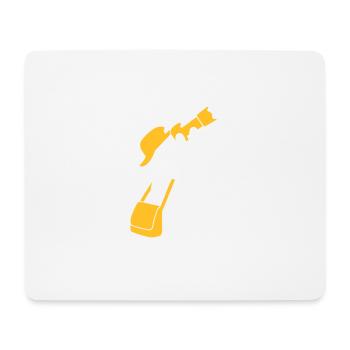 Photographe avec appareil photo - Tapis de souris (format paysage) - blanc - Devant