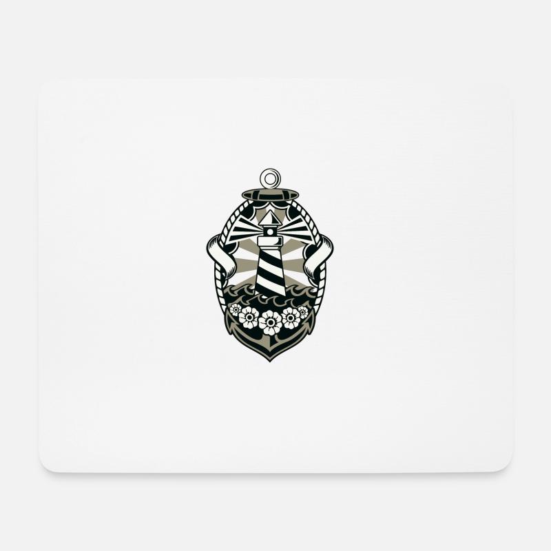 Lighthouse - Mousepad (Querformat) - Weiß