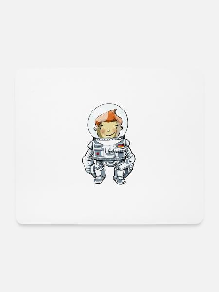 Junger Astronaut - Mousepad (Querformat) - Weiß