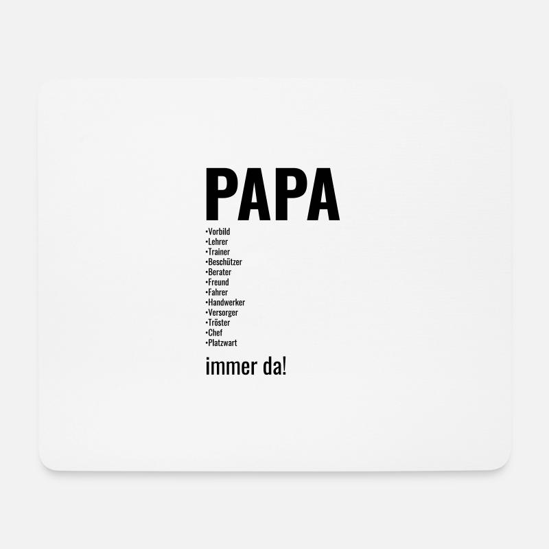 Papa, Vater, Dad, Daddy, Väter, Vatertag besterdad - Mousepad (Querformat) - Weiß