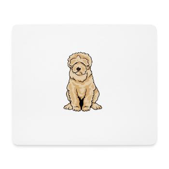 Labradoodle Goldendoodle Doodle Hund - Mousepad (Querformat) - Weiß - Vorne