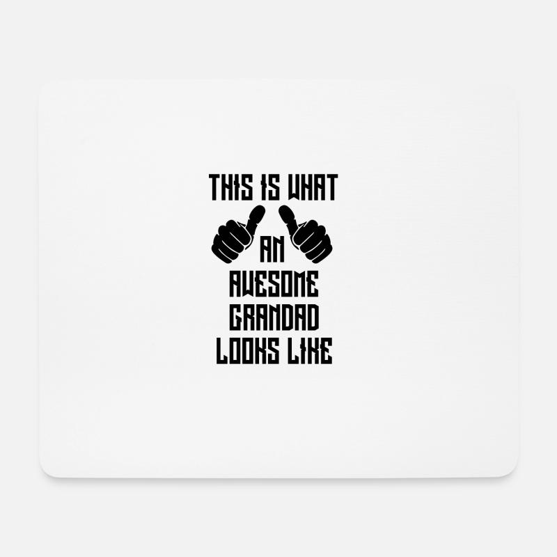 Awesome grandad - Mouse Pad (horizontal) - white