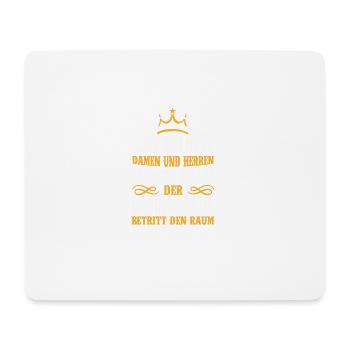 BAUINGENIEUR Beruf Geschenk Majestät Spruch - Mousepad (Querformat) - Weiß - Vorne