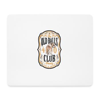 40 ans The Old Balls Club Membre du 40e anniversaire - Tapis de souris (format paysage) - blanc - Devant
