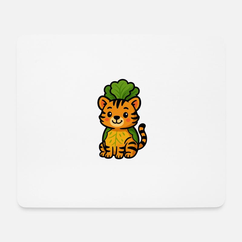 Salatiger - Mousepad (Querformat) - Weiß