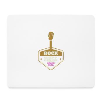 ROCK 'N' ROLL SINCE 1970 - Mouse Pad (horizontal) - white - Front