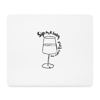 Byellas Sip me Baby-Print - Mousepad (Querformat) - Weiß - Vorne