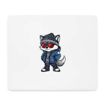 Wolf Winter - Mouse Pad (horizontal) - white - Front