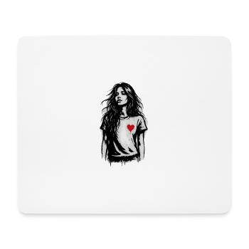 Bubble Groove with Headphones - Mouse Pad (horizontal) - white - Front